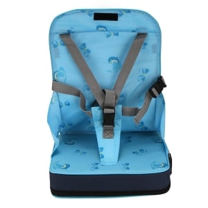 Chaise bébé portable bleu pour bébé avec des motifs de dauphin
