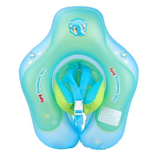 Bouée de natation gonflable pour bébé bleu avec plusieurs motifs