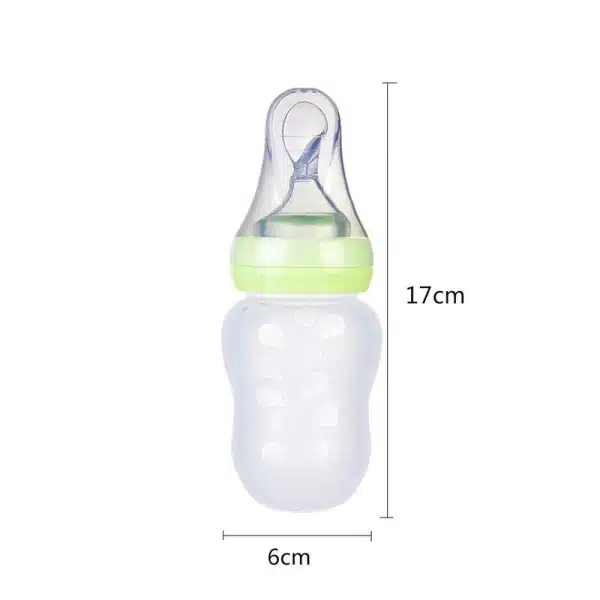 Biberon en silicone avec cuillère à riz pour bébé – Image 5