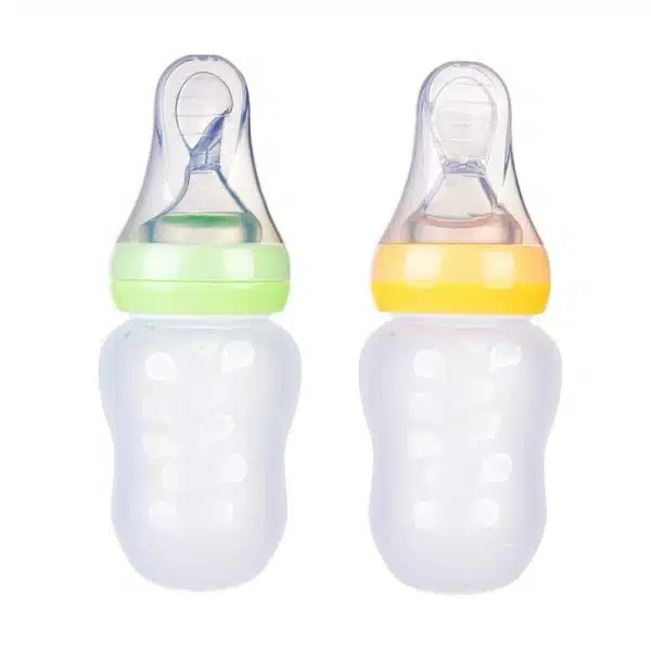 Biberon en silicone avec cuillère à riz pour bébé – Image 6
