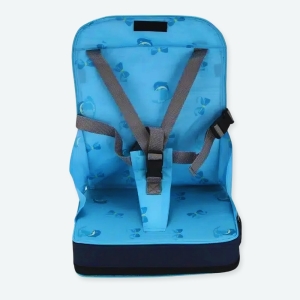 Chaise bébé portable bleu pour bébé avec des motifs de dauphin