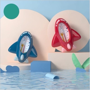 Thermomètre d'eau de bain en forme d'avion un rouge et un bleupour bébé