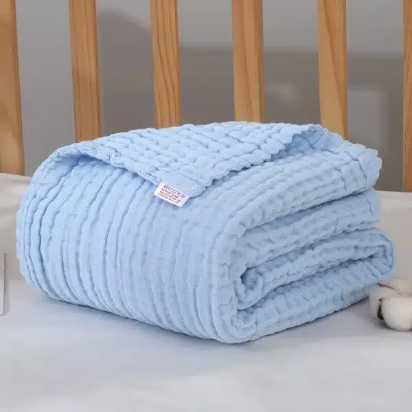 Couverture carrée en mousseline pour bébé – Image 9
