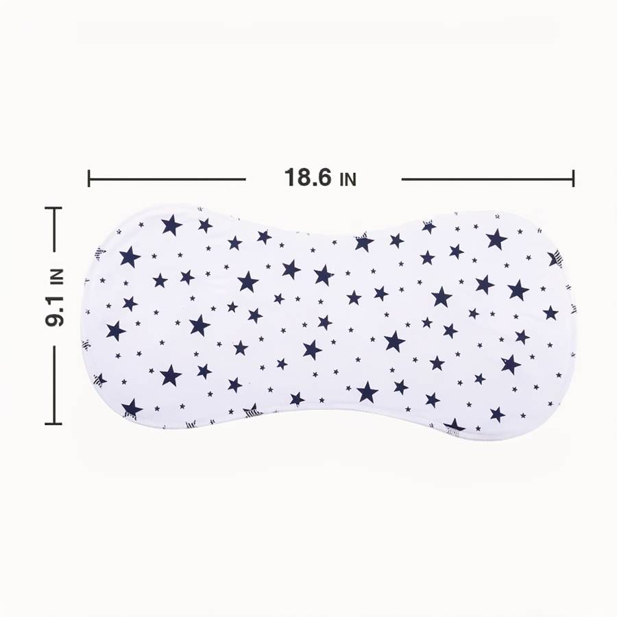 Bavoir bio pour rôt de bébé – Image 3