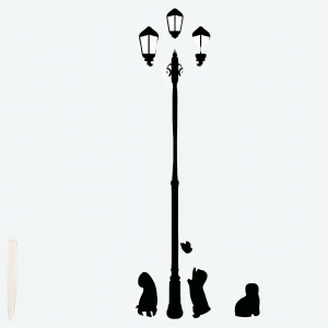 Stickers muraux en forme de chats et d'oiseaux