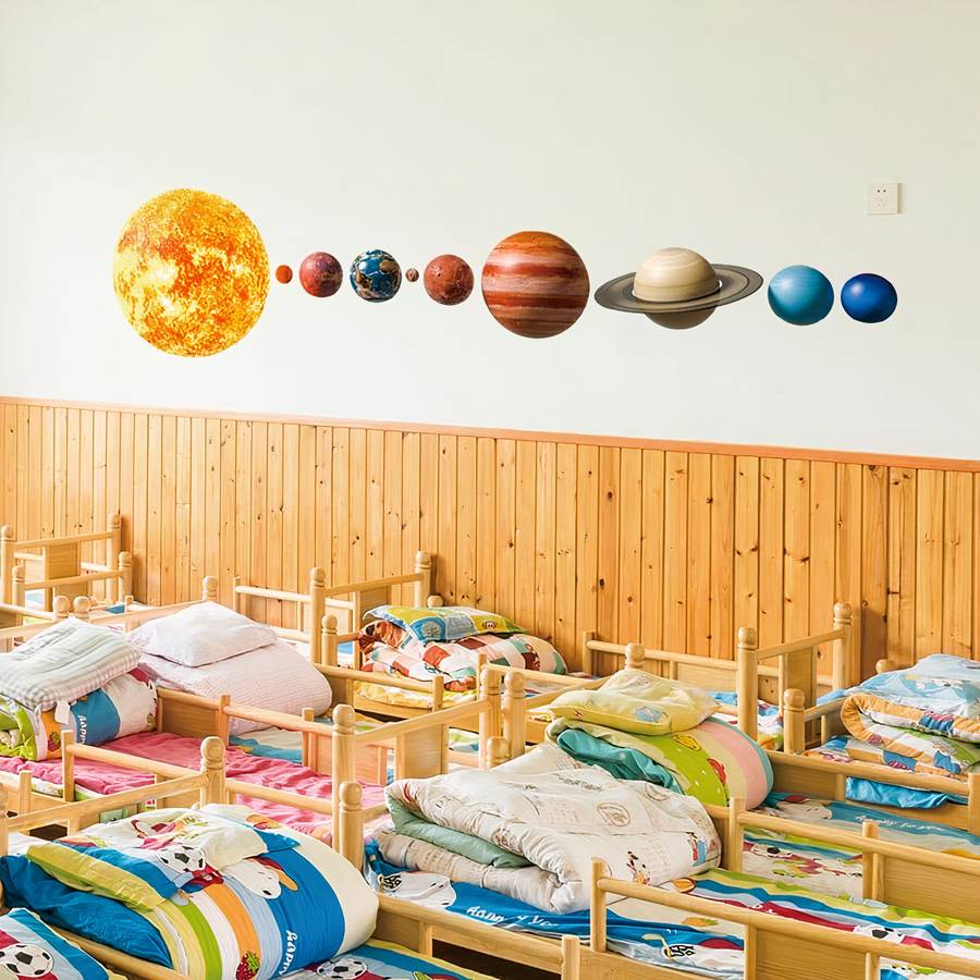 Autocollant mural en forme de système solaire – Image 3