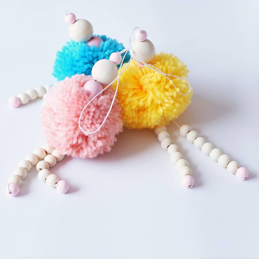 Décoration murale en perle de bois – Image 3