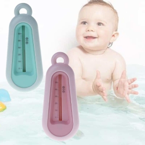 Thermomètre de bain pour bébé un bleu et un rose