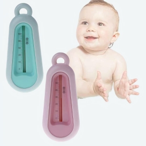 Thermomètre de bain pour bébé un bleu et un rose