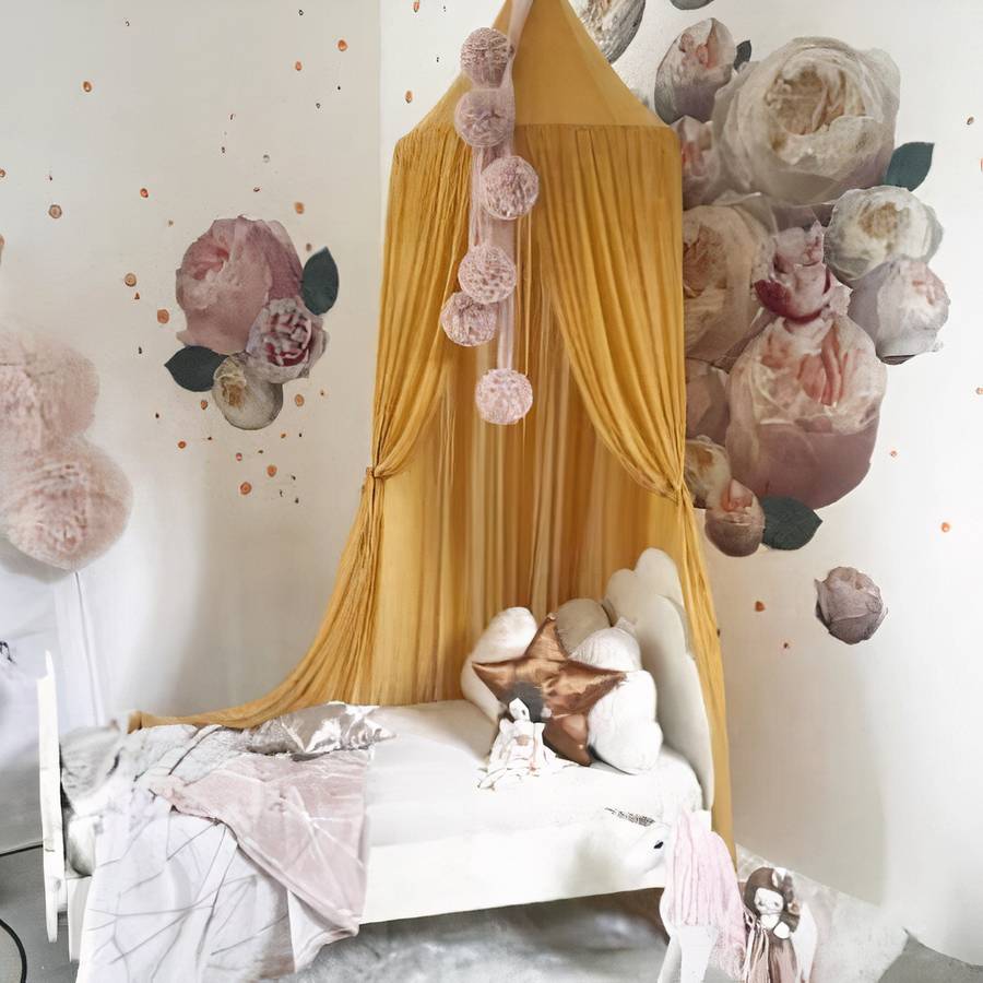 Rideau de literie en dentelle pour chambre de bébé – Image 4