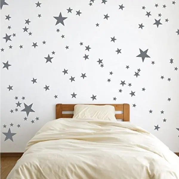 Autocollants muraux à motif étoiles pour chambre de bébé