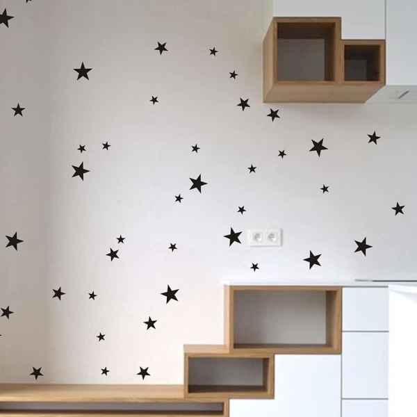 Autocollants muraux à motif étoiles pour chambre de bébé 16376 ynk2d7