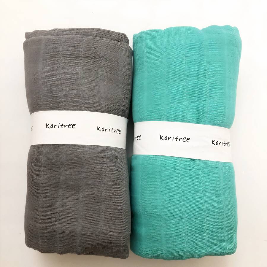 Couverture en mousseline de coton et bambou pour bébé – Image 5