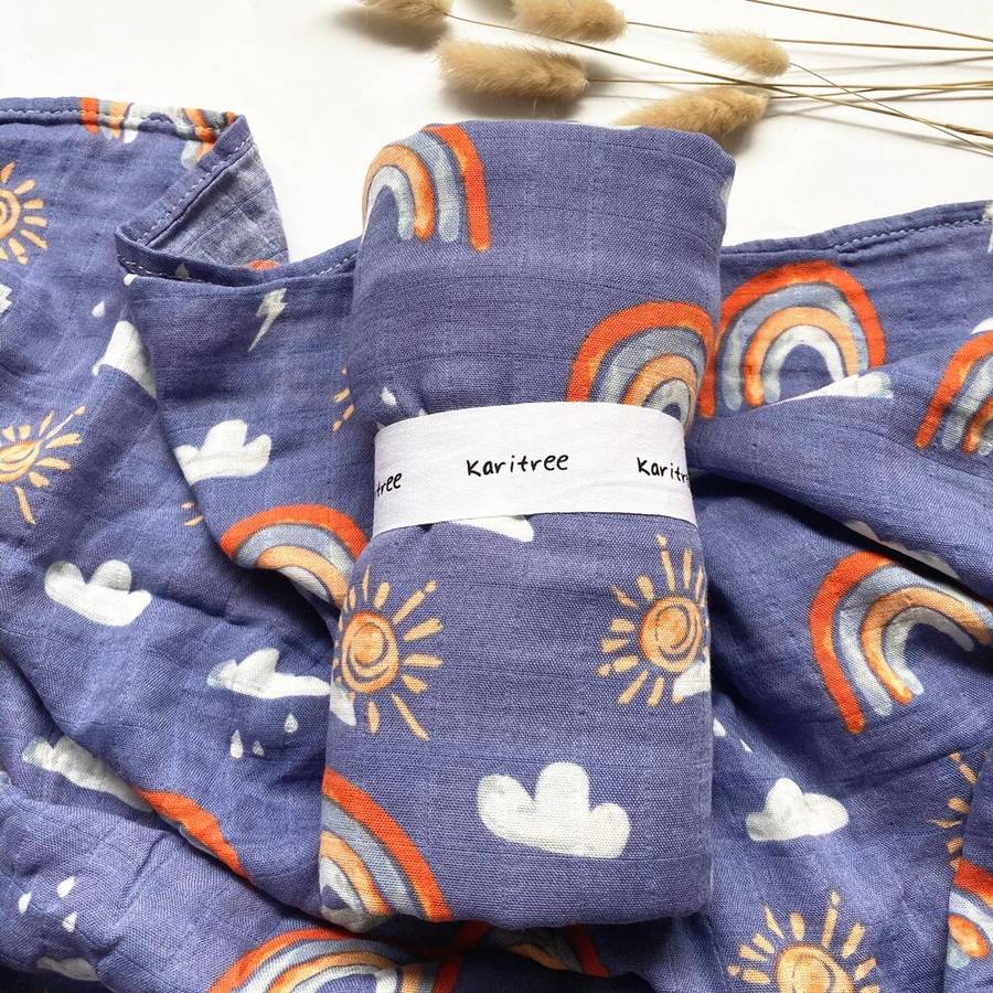 Couverture en mousseline de coton et bambou pour bébé – Image 11