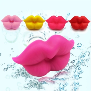 Tétine en forme de lèvre pour bébé plusieurs coloris rose, jaune et rouge