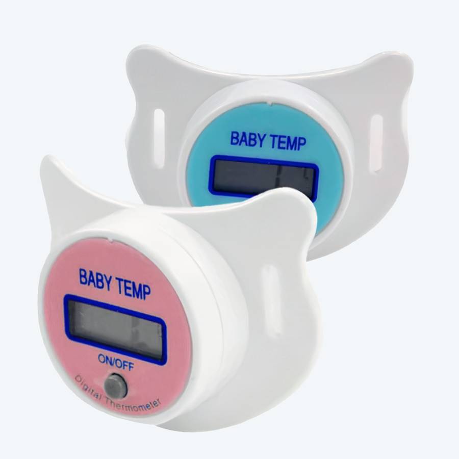 Thermomètre digital en forme de tétine, Thermomètre pour enfants, Tétine  souple, Écran LCD