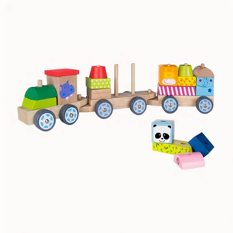 Petit train en bois pour bébé Areu Bébé