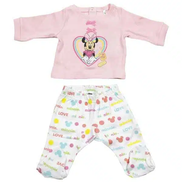 Pyjama Minnie Mouse Rose avec un fond blanc