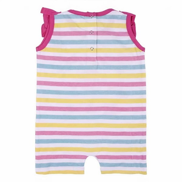 Barboteuse rose sans manches Baby Shark – Image 3