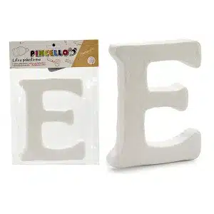 Lettre E décorative en polystyrène