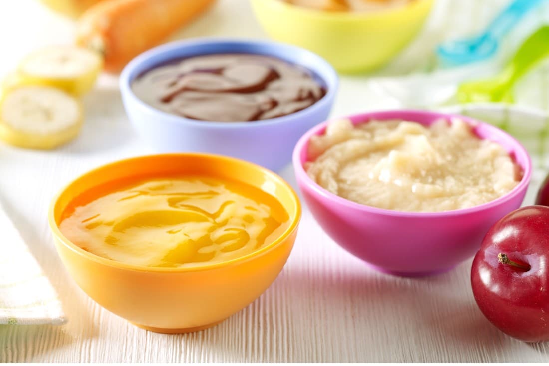 bols de purée pour bébé