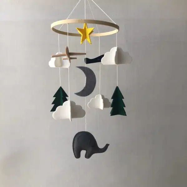 Jouets de lit suspendu avec cloche nordique – Image 5