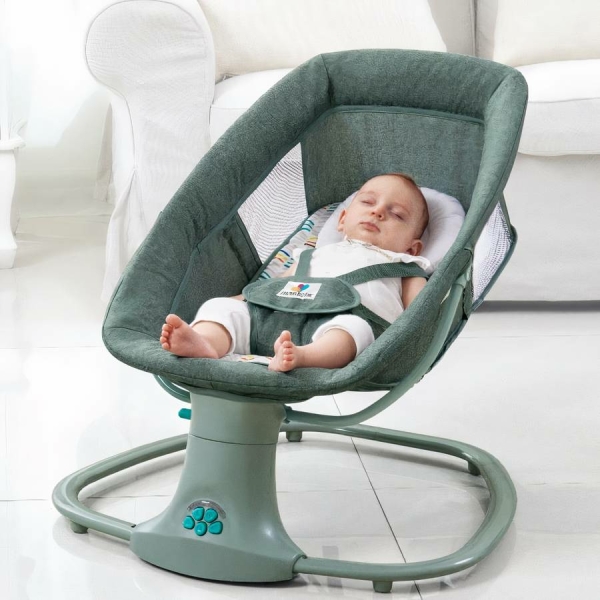 Berceau électrique et musical télécommandé pour bébé avec connexion Bluetooth – Image 4