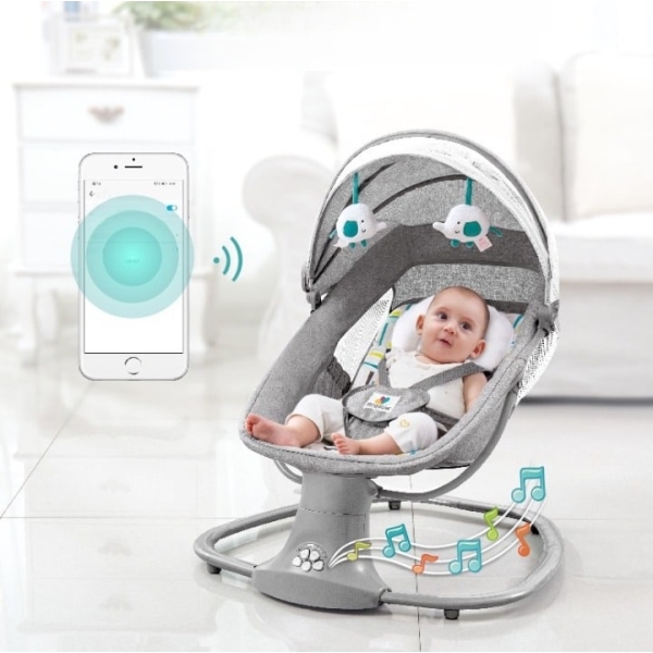 Berceau électrique et musical télécommandé pour bébé avec connexion Bluetooth IMG 4853