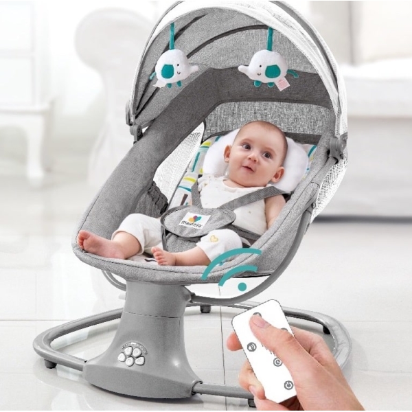 Berceau électrique et musical télécommandé pour bébé avec connexion Bluetooth IMG 56