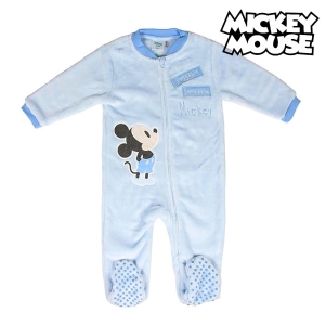 Pyjama Mickey Mouse bleu avec un fond blanc et le logo Mickey