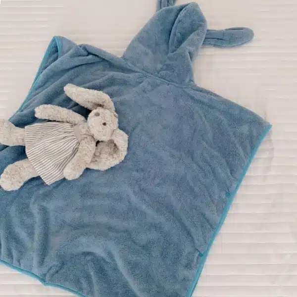 Serviette de plage à capuche en coton pour bébé – Image 2