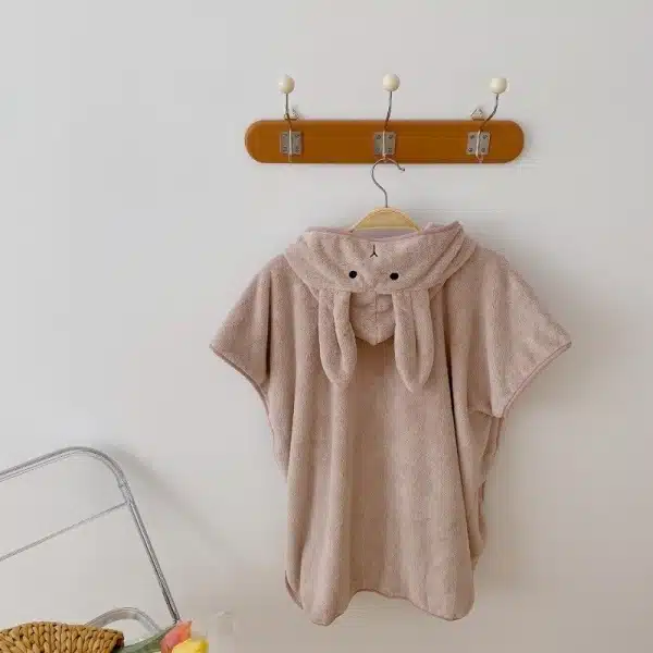 Serviette de plage à capuche en coton pour bébé – Image 11