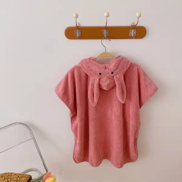 Serviette de plage à capuche en coton pour bébé – Image 9