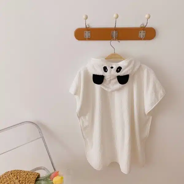 Serviette de plage à capuche en coton pour bébé – Image 8