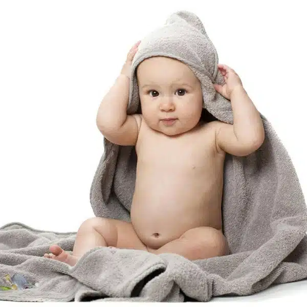 Serviette de bain en coton à capuche de haute qualité pour bébé – Image 3