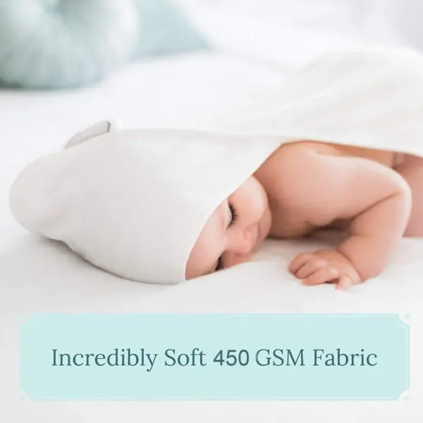 Serviette de bain à capuche en bambou biologique pour bébé – Image 2