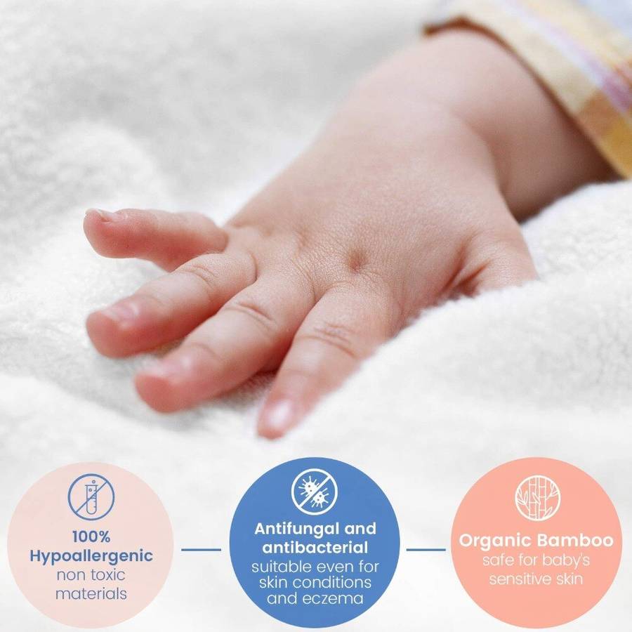 Ensemble de serviettes à capuche et de gant de toilette pour bébé – Image 4