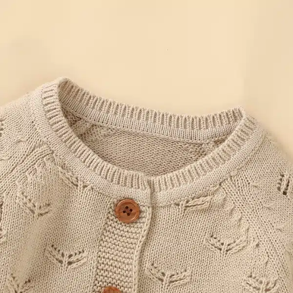Barboteuse tricotée 100% coton pour bébé – Image 3