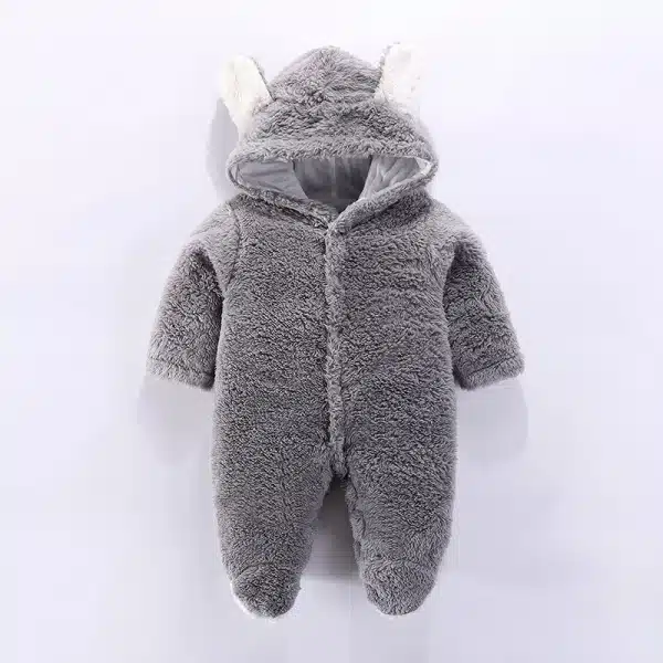 Grenouillère en flanelle pour bébé – Image 3