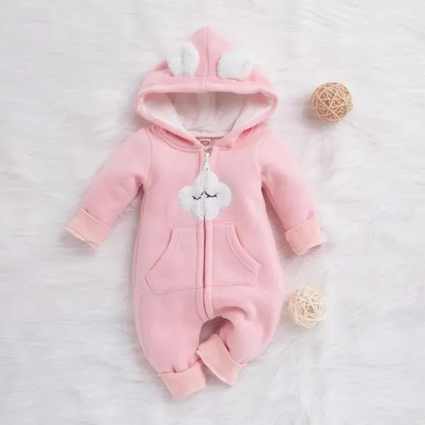 Grenouillère à capuche pour bébé – Image 4