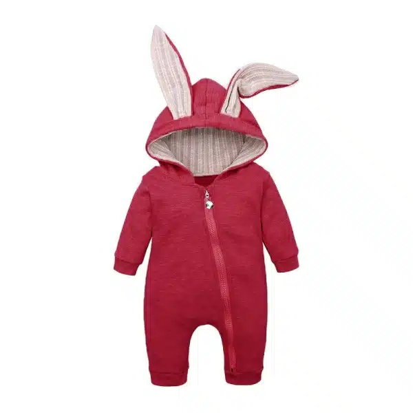 Barboteuse pour bébé en forme de lapin – Image 9