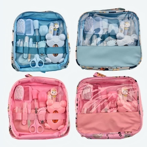 Kit de soins pour bébés un bleu et un rose