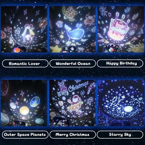 Projecteur de nuit en ciel étoilé pour enfants – Image 3