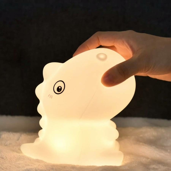 Lampe de nuit en silicone en forme de dinosaure – Image 4