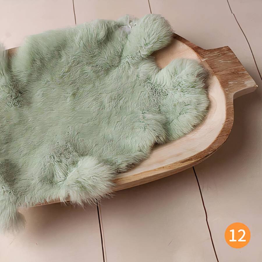Couvertures en fourrure de lapin pour bébé – Image 9