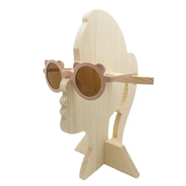 Lunettes de soleil rondes en forme d'ours pour enfants – Image 2