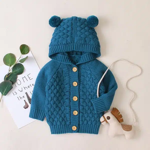 Cardigan d'hiver pour nouveau-né – Image 5