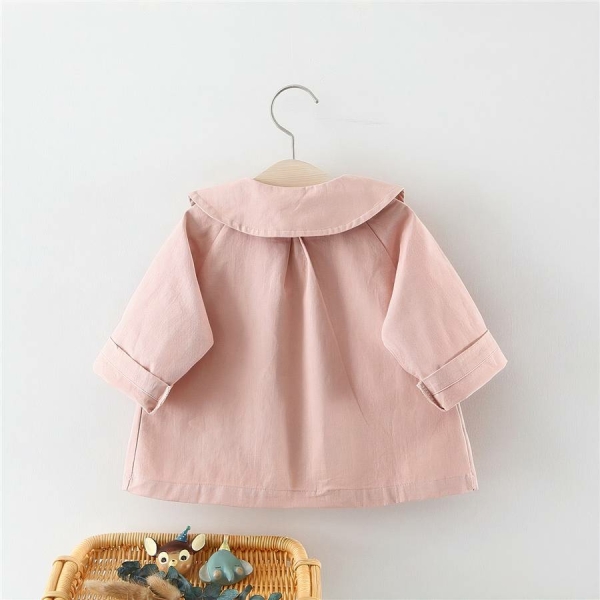 Manteau d’hiver avec nœud à carreau pour bébé – Image 2