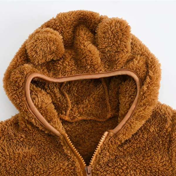 Manteau à capuche en forme d’ours pour bébé – Image 3