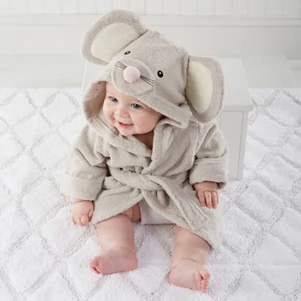 Peignoir à capuche en forme d’animal pour bébé – Image 5